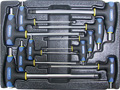 Набор Т-образных шестгранных ключей с пластиковой рукояткой 10пр. в ложементе в Челябинске