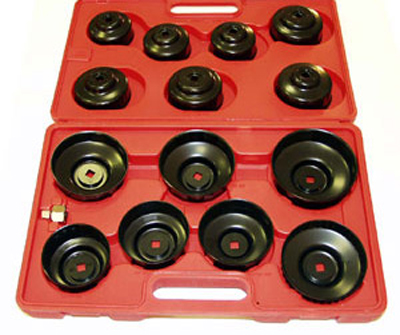 Фотография: Комплект чашек для съема масленных фильтров 65-100 мм, 14 предметов