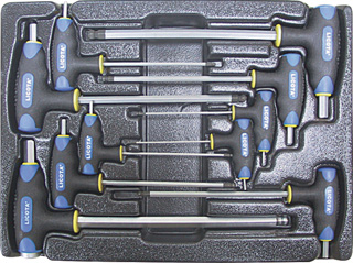 Фотография: Набор Т-образных шестгранных ключей с пластиковой рукояткой 10пр. в ложементе